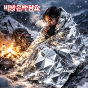 비상은박담요 응급담요 보온담요 생존담요 캠핑비상담요 재난안전용품 철인3종 마라톤 등산