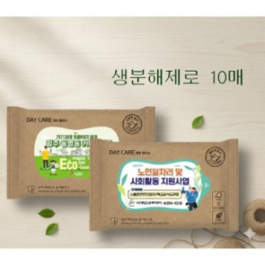 생분해제로 10매 물티슈