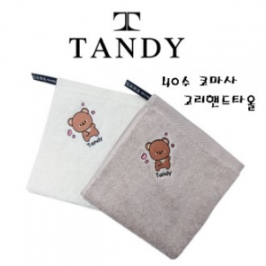 탠디 40수 코마사 곰돌이 고리핸드타올