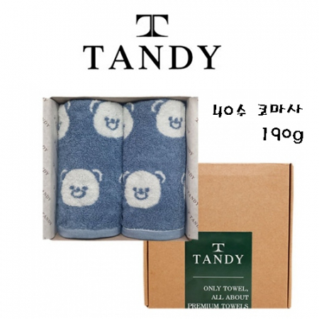 탠디 40수 코마사 1.9 선염타올2매세트 #2