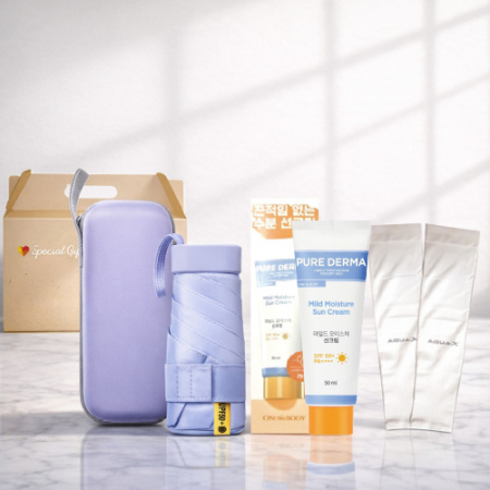 사각5단 양우산 암막 선크림 쿨토시 3종 쿨링 여름 완벽차단세트 #2