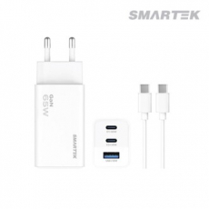 스마텍 STQC-GT65 CT PD 65W 3포트 초고속 GaN 충전기
