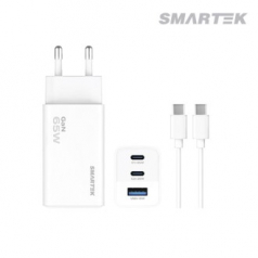 스마텍 STQC-GT65 CT PD 65W 3포트 초고속 GaN 충전기