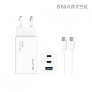 스마텍 STQC-GT65 CT PD 65W 3포트 초고속 GaN 충전기