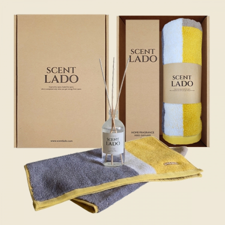 센트라도 디퓨저 루시드 200ml+송월 컬러타올(수건)180g 세트 #6