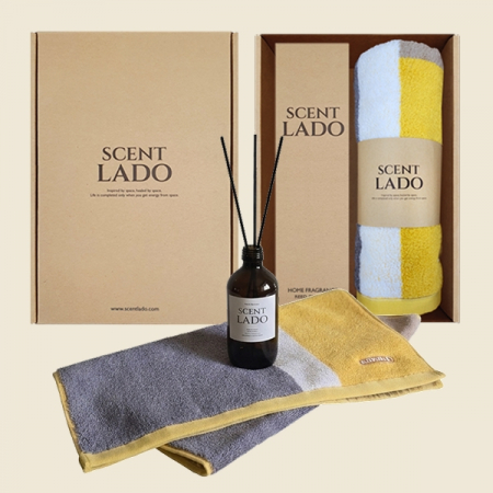 센트라도 디퓨저 200ml+송월 컬러타올(수건)180g 세트 #6