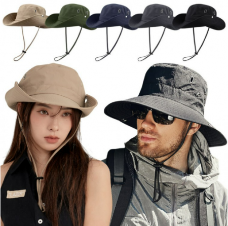 메쉬 구멍 사파리 모자 버킷햇 벙거지 아웃도어 등산 캠핑 야외 스포츠 그늘막 햇빛 자외선 차단 #2