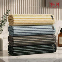 송월 스트라이프 그랜드 바스 타월 540g