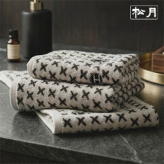 송월 고리형 크로스 라인 호텔 핸드타월 65g