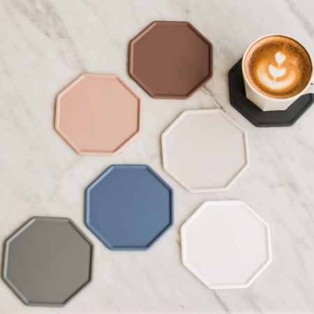 국산 플라이토 실리콘  폴리곤 컵받침 11cm #2