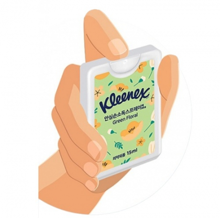 카드형 스프레이 손소독 안심 크리넥스 살균효과99 휴대 가능 간편 카드형 안심손소독 #3