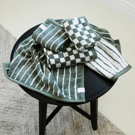 기라로쉬 기념수건 뱀부 선염세면 체스 그리드 180g 수건 고급 타올 호텔수건 G13 #3