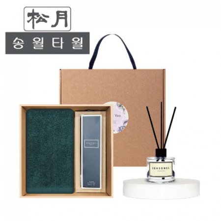 [송월타월] 40수포인트4040(200g) 디퓨저세트 (40수포인트40(200g) + 시즈넬플라워 디퓨저50ml) #2