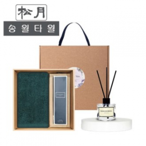 [송월타월] 40수포인트4040(200g) 디퓨저세트 (40수포인트40(200g) + 시즈넬플라워 디퓨저50ml)