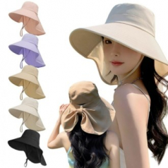 플랩캡 햇빛차단 모자 썬캡 버킷햇 챙넓은모자