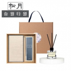 [송월타월] 라이트무지 디퓨저세트 (라이트무지40 + 시즈넬플라워 디퓨저50ml)