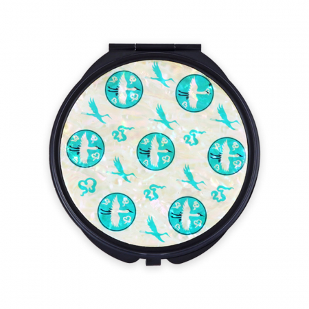 백청자 상감운학문 자개 손거울 외국인 바이어 선물 기념품 #3