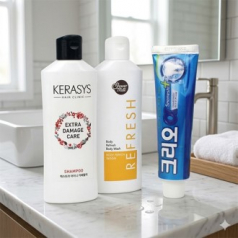 애경 캐라시스 샴푸+바디워시 + 크리오 알파솔루션 치약