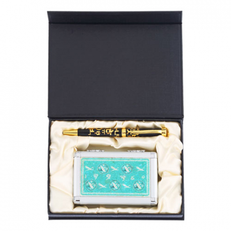 한글 볼펜+청자상감운학문 자개 손톱깍이세트 선물세트 외국인 기념품 #3