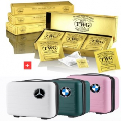TWG 카모마일 티백 15p+여행용 레디백  캐리어 가방 선물세트