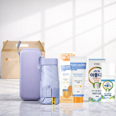 3종 세트 자외선차단 모기약 아물디 물파스 선크림 퓨어더마 5단 암막 양우산 아이스 쿨 여름 모기기피 안전세트 #4