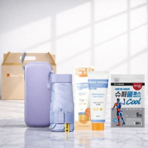 3종세트 LG퓨어더마 선크림 쿨 자외선차단 사각5단 암막양우산 유한양행 슈퍼 쿨파스 파프 여행용 여름 폭염 쿨세트 자외선차단