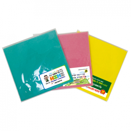 국산 칼라 행주 3P 스티커부착(OPP 완포장/반포장) #2