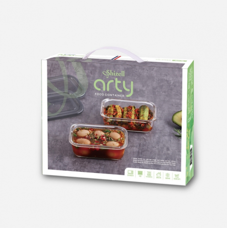 쉬젤 아티 내열용기 직사각2종세트 #3