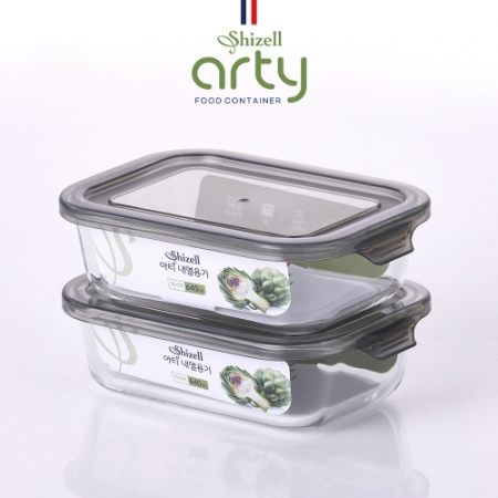 쉬젤 아티 내열용기 직사각2종세트 #2