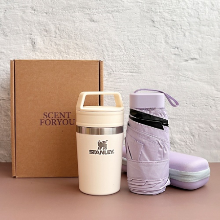 센트포유 포켓 5단양우산+스탠리 카페투고 트래블머그236 세트 #2