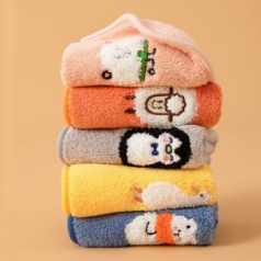 귀여운 동물 캐릭터 극세사 주방수건 어린이집 핸드타올 Y2645