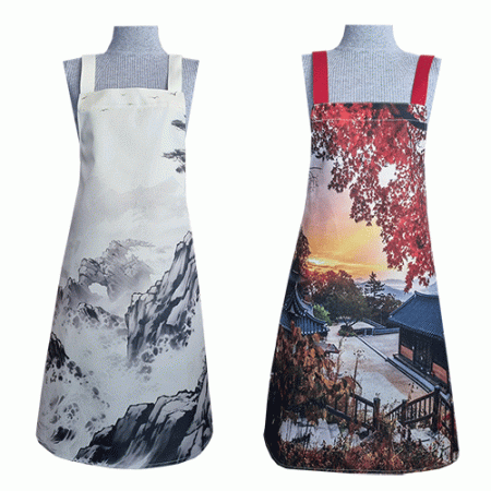 (국산) 풀컬러 앞치마-생활방수 68*75 #2