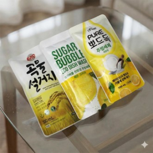 주방세제 3종세트 애경 곡물설거지 + 슈가버블 레몬 + 피죤 퓨어