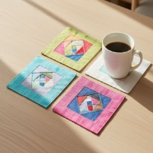 조각보컵받침 한국전통조각보 한국전통컵받침 한국전통코스터 K소품