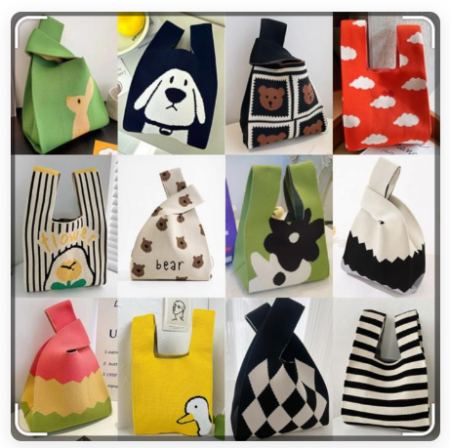 니트 손목가방 토트백 니트백 손가방 미니에코백 20여종 #2