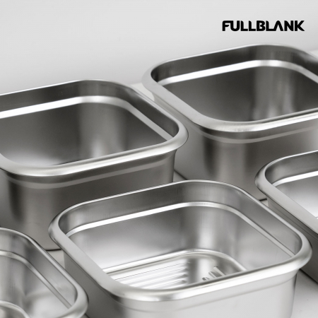 풀블랭크 멀티 킵 스텐밀폐용기 1800ml + 2300ml 2종 #7