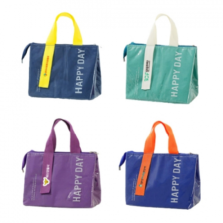 PVC 생활방수 보온·보냉 런치백 26.5x20x17cm #2