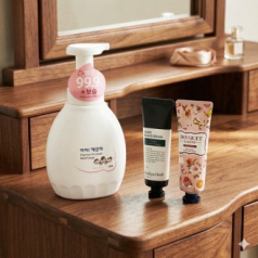 핸드워시 아이깨끗해 모이스처 450ml + 나드 핸드크림 + 부케가르니 핸드크림 + 끈케이스