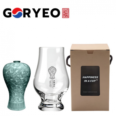 한국전통 위스키잔 고려청자 노징글라스 니트잔 170ml #2