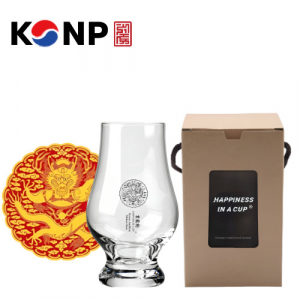 한국전통 위스키잔 곤룡포 노징글라스 니트잔 170ml