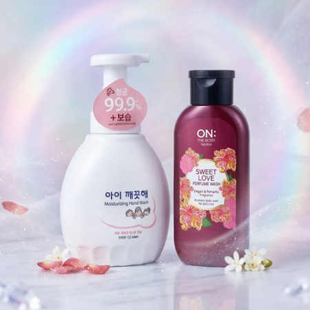 핸드워시 아이깨끗해 450ml + LG생활건강 온더바디 바디워시 + 끈케이스 + 케이스 선택 가능 #2