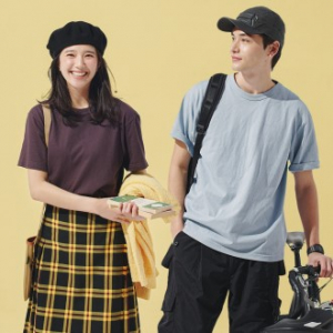 매직 16수 하이 그레이드 라운드 반팔 티셔츠 리브 바인딩