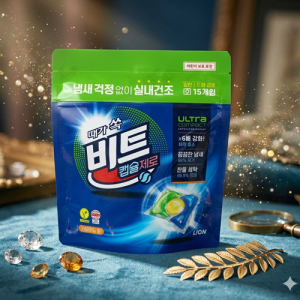 때가 쏙 비트 냄새제로 캡슐세제 15개입 + 종이케이스  추가 별도 문의