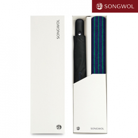 [송월타올] 송월 듀얼 스트라이프40 (180g) + CM 2단 빗살보더 우산 2P 콤보세트 #2