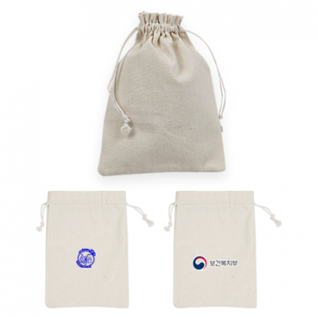 에코 광목 복주머니형 파우치 시리즈 6번20x30cm #3