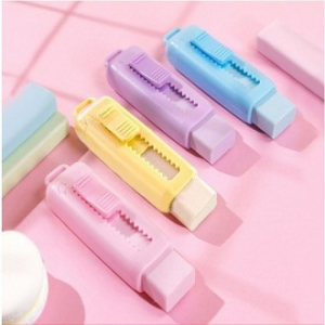 파스텔 컬러 원톤 슬라이딩 지우개 마P7