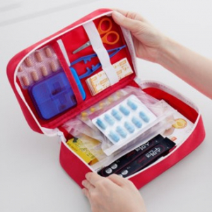 그루브 휴대용 여행용 구급약 파우치