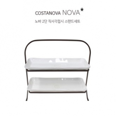 COSTANOBA 노바2단37cm직사각서빙접시스탠드세트