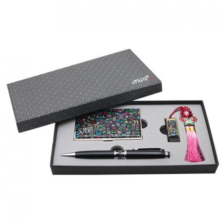 아리랑 로트 자개 USB메모리+자개 명함케이스+자개볼펜 3종세트 32GB #2