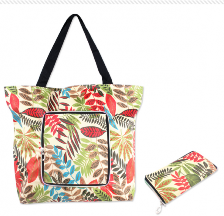 지퍼 접이식 장바구니 시장가방 휴대용 다용도 #2